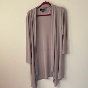 Frank Lyman Design Taupe Open Front Cardigan